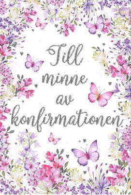 Kort med kuvert - Till minne av konfirmationen (Fraktfritt)