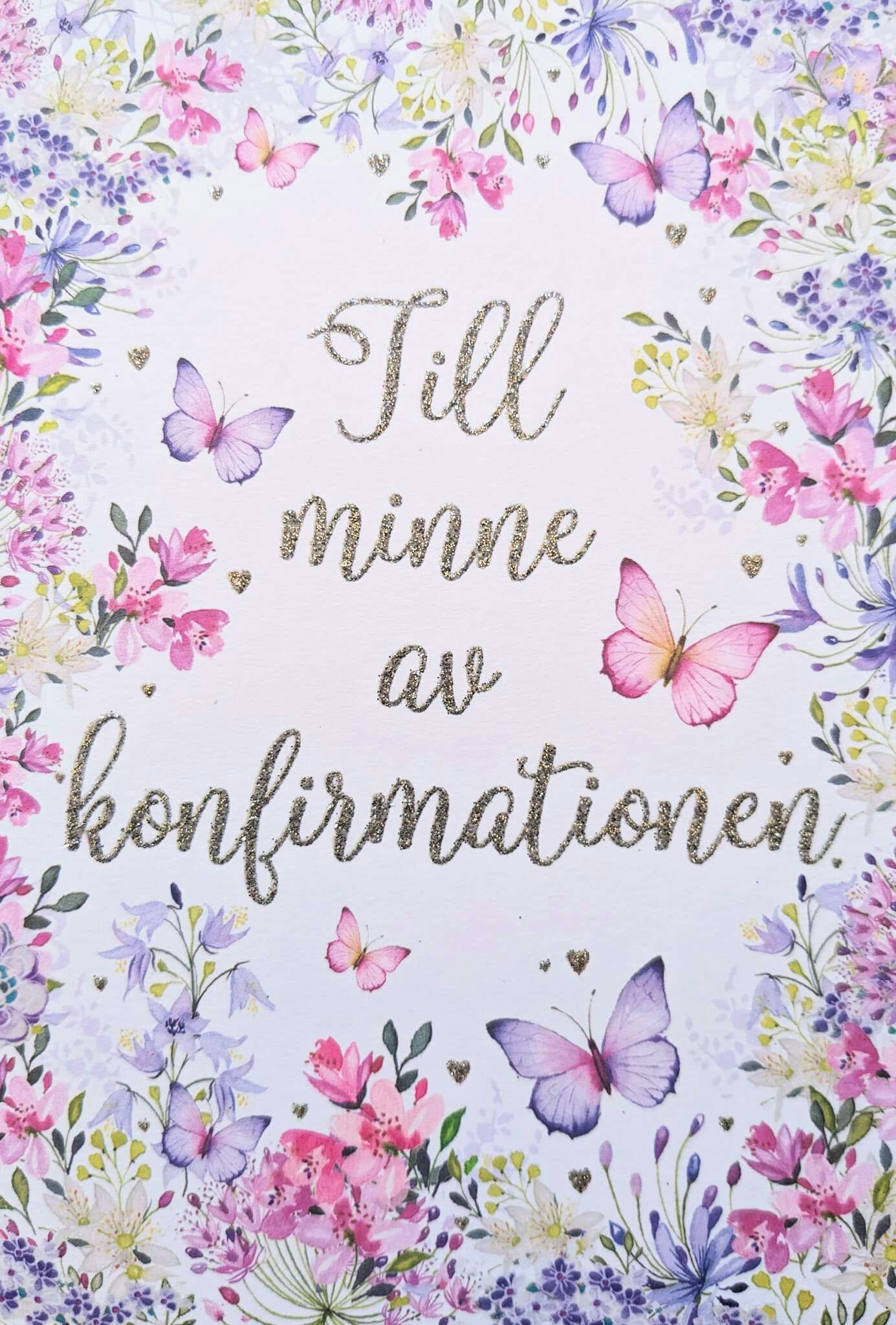 Kort med kuvert - Till minne av konfirmationen (Fraktfritt)