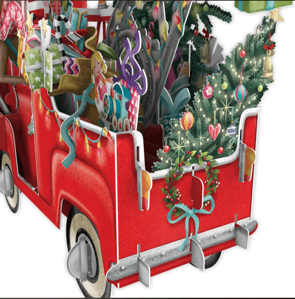 Magiskt julkort - Problem med tomtebilen (Fraktfritt)