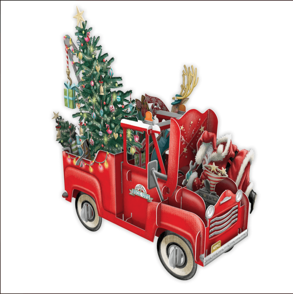Magiskt julkort - Problem med tomtebilen (Fraktfritt)