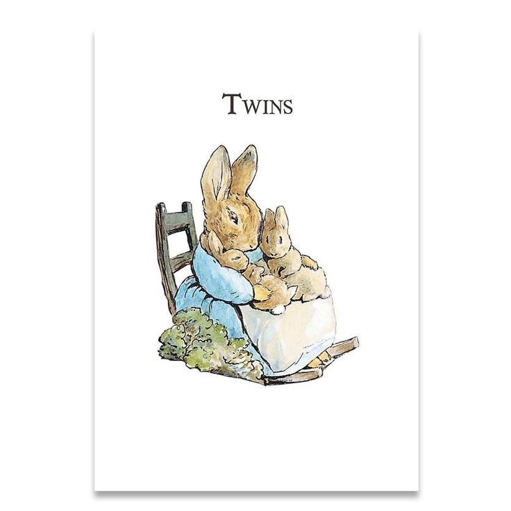 Dubbelt kort med kuvert - Twins (Fraktfritt)