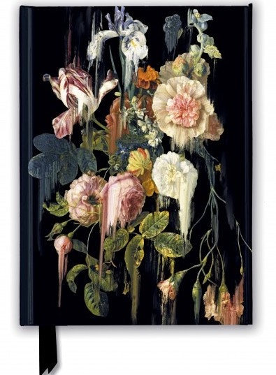 Lyxig anteckningsbok - Rinnande blomster
