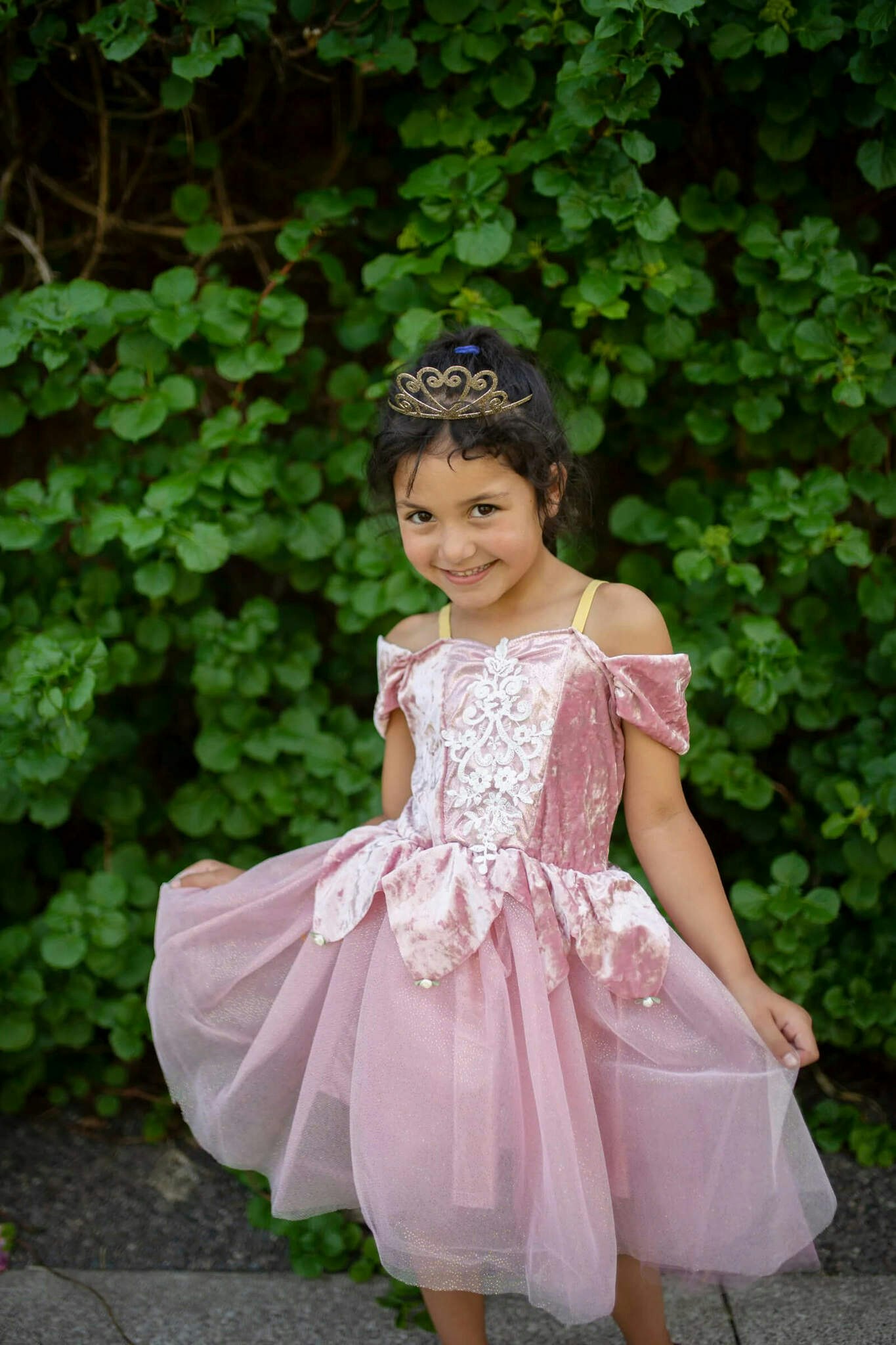 Prinsessklänning - Gammelrosa (4-6 år) - Mr Humblebees magiska leksaksaffär