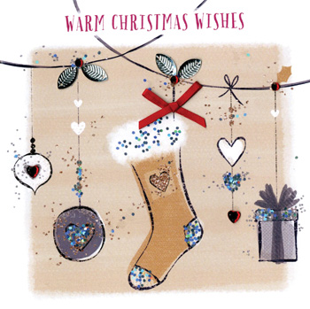 Julkort med kuvert - Varmaste julönskningarna (Fraktfritt)