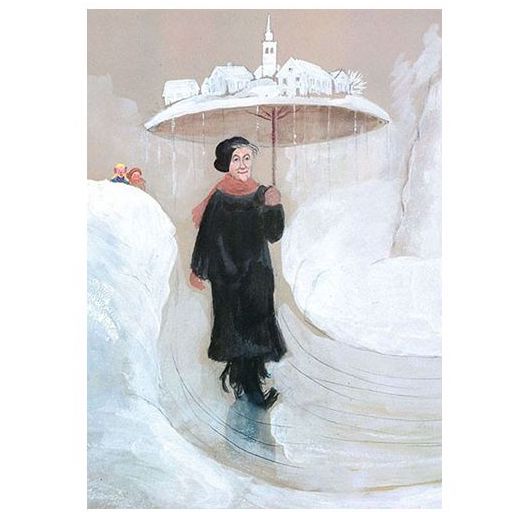 Astrid Lindgren i snö