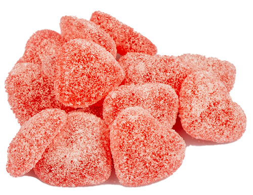 Geléhjärtan present liten