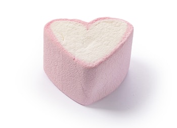 Marshmallows i hjärtform