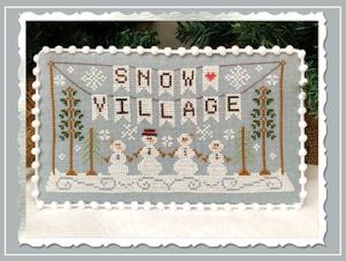 Snow Village Banner - Country Cottage Needleworks