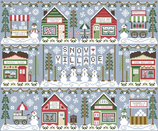 Frozen Hot Chocolate Shop - Country Cottage Needleworks