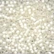 Frosted Glass Beads 60479 White