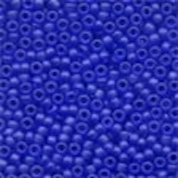 Frosted Glass Beads 60020 Royal Blue