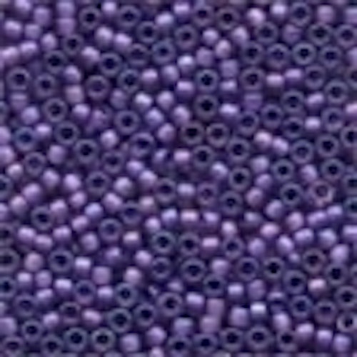 Frosted Glass Beads 62042 Royal Purple