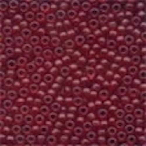 Frosted Glass Beads 62032 Cranberry