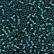 Frosted Glass Beads 65270 Bottle Green
