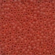 Frosted Glass Beads 62013 Red Red