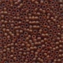 Frosted Glass Beads 62023 Root Beer