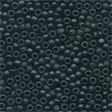 Frosted Glass Beads 62014 Black