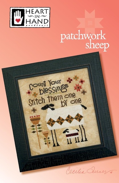 Patchwork Sheep - Heart in Hand