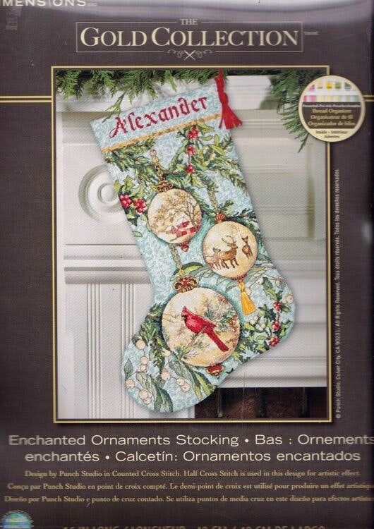 Dimensions Gold  - Enchanted Ornaments Stocking