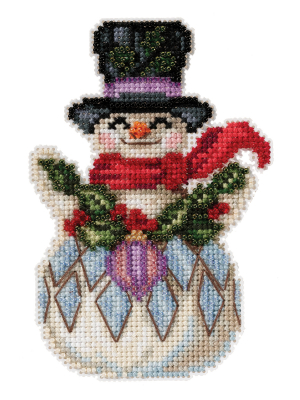 Mill Hill - Snowman with Holly by Jim Shore (2021)