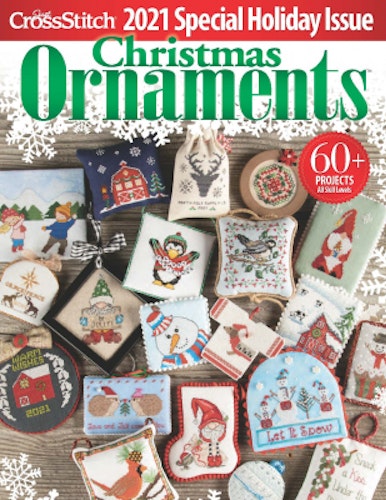 Just Cross Stitch Magazine Christmas Ornaments 2021