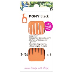 Pony Black broderinål utan udd 24/26