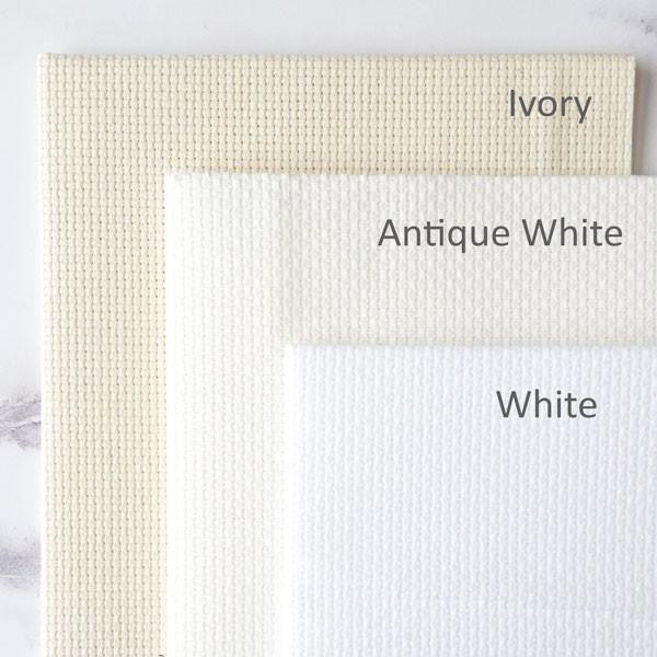 Aida Broderiväv 20 ct (8 rutor) Ivory
