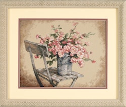 Dimensions - Roses On White Chair