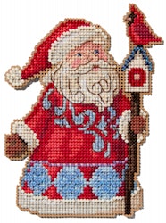 Mill Hill - Santa & Cardinal Birdhouse by Jim Shore (2024)