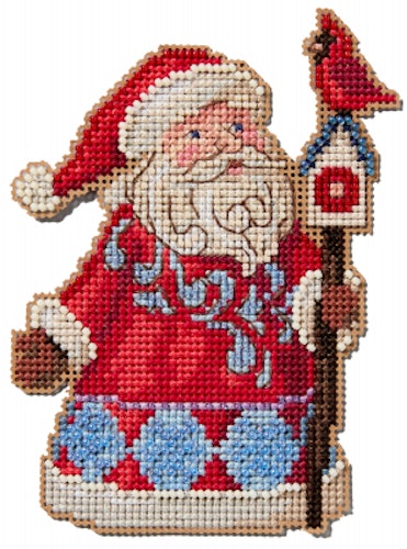 Mill Hill - Santa & Cardinal Birdhouse by Jim Shore (2024)
