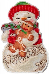 Mill Hill - Snowman with Gingerbread by Jim Shore (2024)