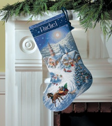 Dimensions Gold  - Sleigh Ride Stocking