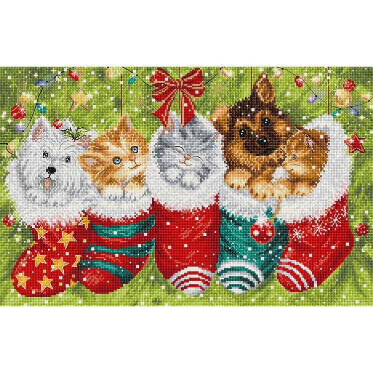 Letistitch - Dogs and Cats in Stockings