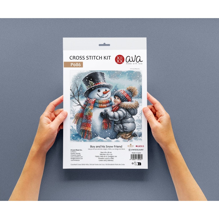AVA Stitch - Boy and his Snow Friend P086