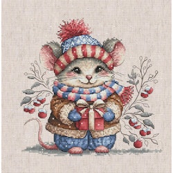 AVA Stitch - Little Mouse with Scarf P095