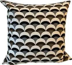 Kuddfodral Moon, 50x50 cm, svart/beige - Spira of Sweden
