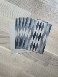 6 st KORT A5 - Harlequin svart