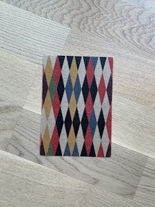 6 st KORT A5 - Harlequin multi