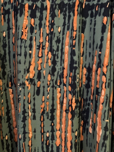 KAFTAN - grön/guldorange