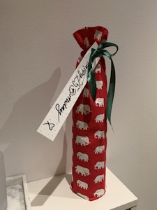 Presentpåse för vinflaska - Elefant Svenskt Tenn