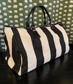 WEEKEND BAG - RAND, svart/vit