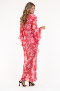 CAPRI CHERRY DRESS STRAWBERRY/ROSE