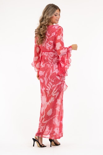 CAPRI CHERRY DRESS STRAWBERRY/ROSE