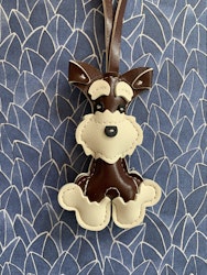 TERRIER, Heartcharm/Bagcharm - Väskdekoration Mörkbrun