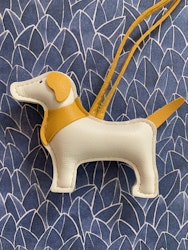 GOLDENRETRIVER, Dogcharm/Bagcharm - Väskdekoration Gul/Vit