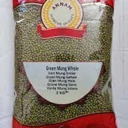 Moong Bean Whole (Green) (Annam) - 2Kg