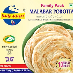 Frozen Malabar Parotta (Daily Delight) 750g