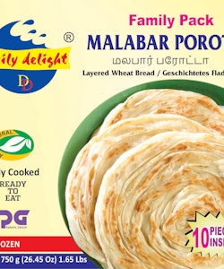 Frozen Malabar Parotta (Daily Delight) 750g