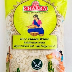 Rice Flakes White Thick 1kg (Chakra)