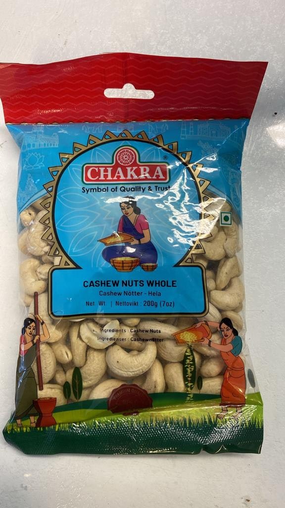 Cashew Nut Whole 200g (Chakra)